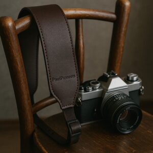 Classic Leather Camera Strap – Midnight Black